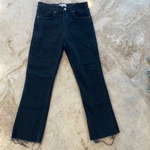 Zara straight leg, black jeans